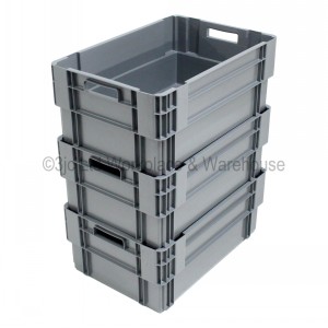 Standard Euro Box 60cm Solid Sides & Base 40 Litre